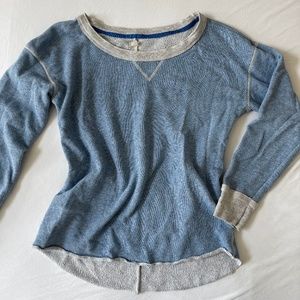 Light Blue Knit/Towel Aerie Crewneck